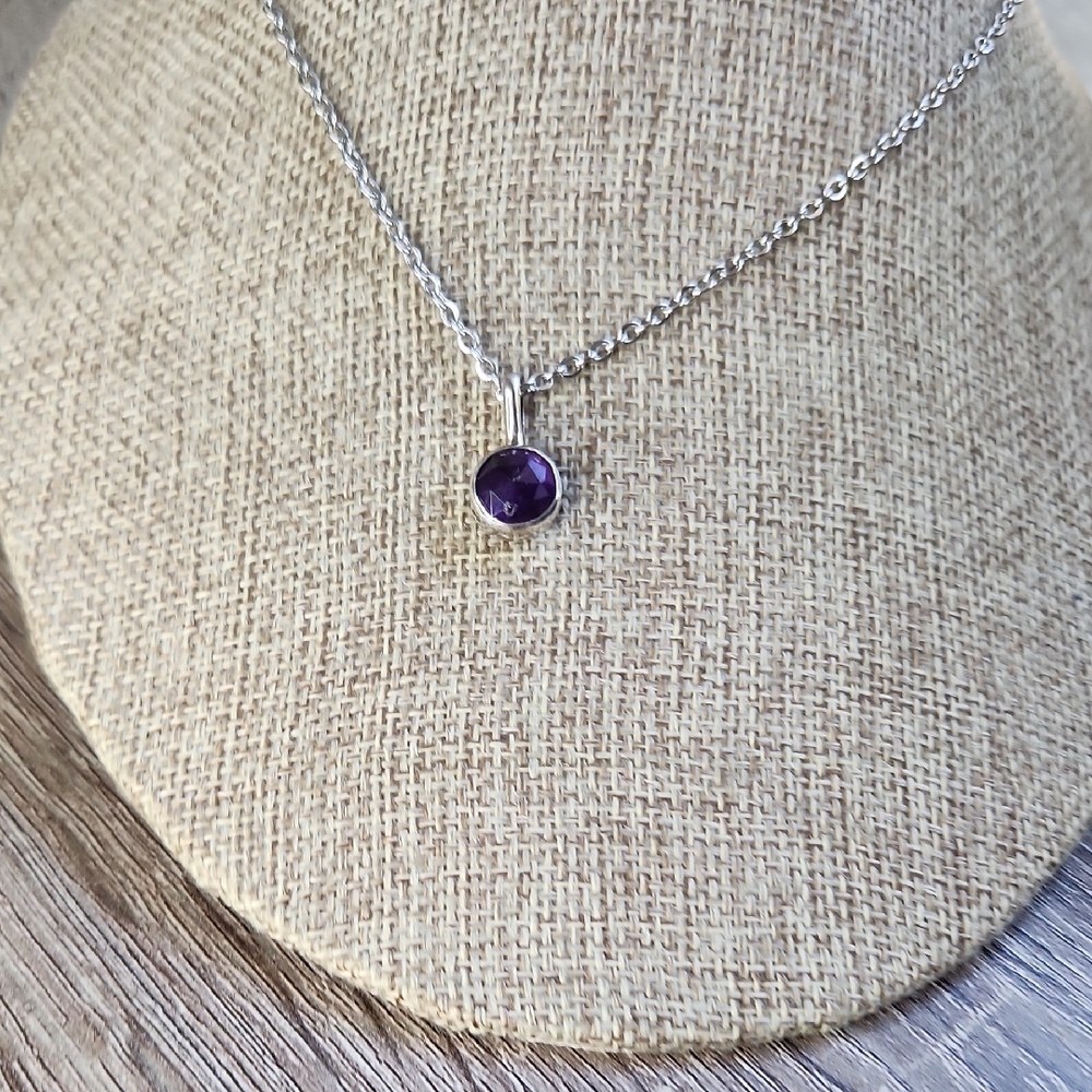 Handmade Amethyst Sterling Silver  Gemstone Pendant. Wearable Art - Picture 8 of 12